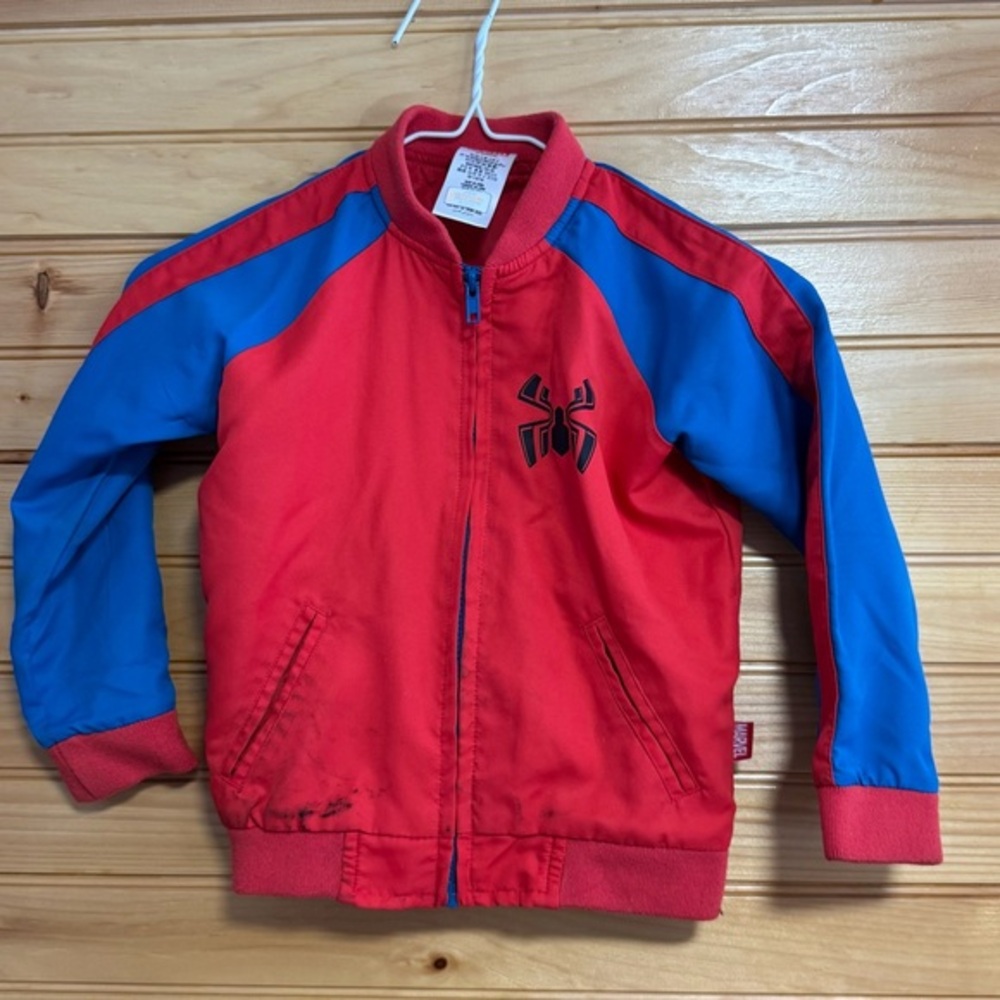 Marvel Spider-Man Red and Blue Jacket Kids Size 4